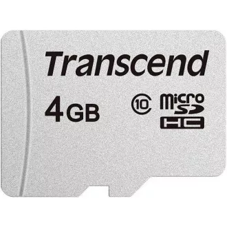 TRANSCEND MicroSDHC kartica 4GB 300S, razred 10, brez adapterja