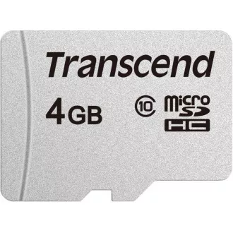 TRANSCEND MicroSDHC kartica 4GB 300S, razred 10, brez adapterja