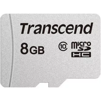 TRANSCEND MicroSDHC kartica 8GB 300S, razred 10, brez adapterja