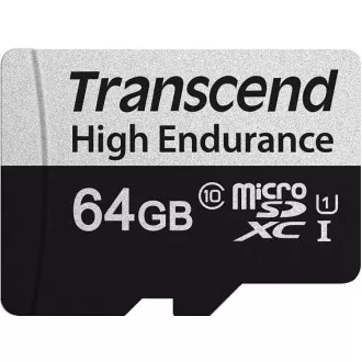 TRANSCEND MicroSDXC kartica 64GB 350V, visoka vzdržljivost