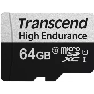 TRANSCEND MicroSDXC kartica 64GB 350V, visoka vzdržljivost