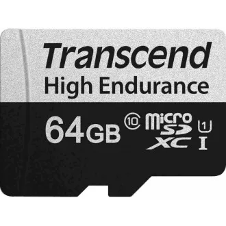 TRANSCEND MicroSDXC kartica 64GB 350V, visoka vzdržljivost