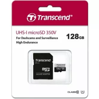 TRANSCEND MicroSDXC kartica 128GB 350V, visoka vzdržljivost