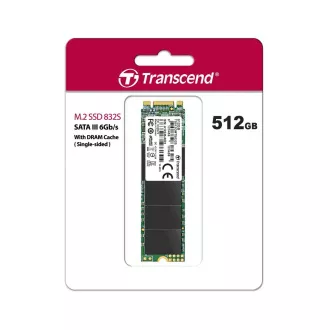 TRANSCEND SSD MTS832S, enostranski, 512 GB, M.2 2280, SATA B M Key, TLC