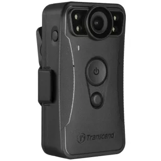 TRANSCEND osebna kamera DrivePro Body 30, 2K QHD 1440P, infrardeča LED, 64 GB pomnilnika, Wi-Fi, Bluetooth, USB 2.0, IP67, črna