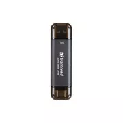 TRANSCEND SSD ESD310C 256 GB, zunanji SSD, ESD310C, USB 10 Gb/s, tip C/A