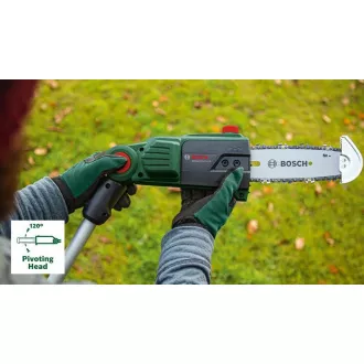 Bosch UniversalChainPole 18 Akumulatorske teleskopske škarje za veje, veriga Oregon, samodejno mazanje, zaščita palice