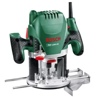 Bosch POF 1200 AE zgornji rezkalni stroj, 1200 W, Softgrip, predizbira vrtljajev, blokada vretena