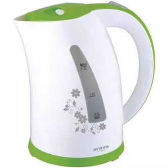 Orava VK-3417 G električni čajnik, 2000 W, 1,7 l, samodejni izklop, bela / zelena