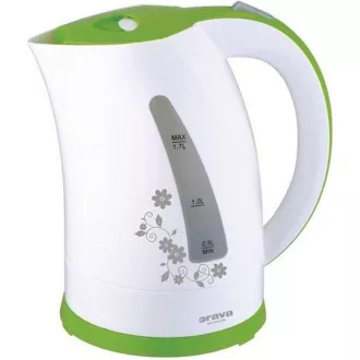 Orava VK-3417 G električni čajnik, 2000 W, 1,7 l, samodejni izklop, bela / zelena