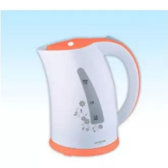 Orava VK-3417 P električni čajnik, 2000 W, 1,7 l, samodejni izklop, bela / oranžna