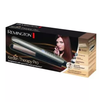 Remington Keratin Therapy Pro S8590, ravnalnik las, 5 temperatur, hitra temperatura, samodejni izklop, kovček