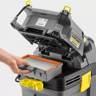Večnamenski industrijski sesalnik Karcher NT 30/1 Tact, 1380 W, 30 l, 69 dB, 74 l/s, filter PES, kovinska kolesa