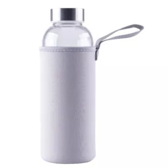 Steuber Steklena steklenica s pokrovom 500 ml, siva