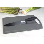 Steuber Rezalna deska z nožem Chef črna 36 x 25 cm