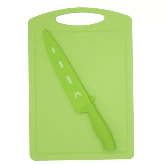 Steuber Rezalna deska z nožem Chef zelena 36 x 25 cm