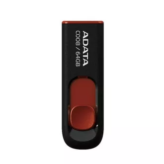 ADATA Flash disk 64 GB C008, USB 2.0 Classic, črn