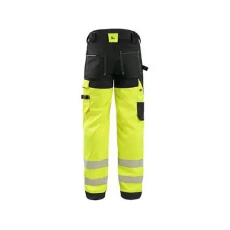 Opozorilne hlače CXS BENSON, moške, rumeno-črne, velikost 52