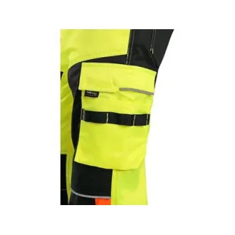 Opozorilne hlače CXS BENSON, moške, rumeno-črne, velikost 52