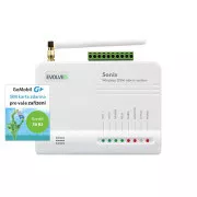 EVOLVEO Sonix - brezžični alarm GSM (4 daljinski upravljalniki, senzor gibanja PIR, senzor vrat/oken, zunanji zvočnik, Android/iPhone)