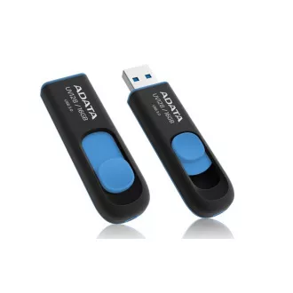 ADATA Flash disk 16 GB UV128, USB 3.1 Dash Drive (R:40/W:25 MB/s) črno/modra