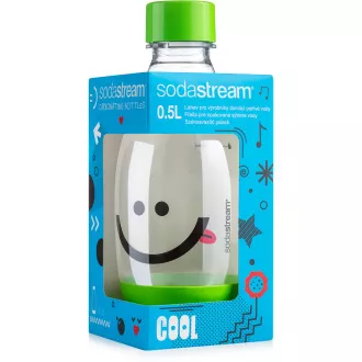 Otroška steklenička 0,5 l smeškasto zelena SODA