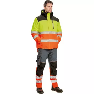 KNOXFIELD HV WINTER parka rumena S