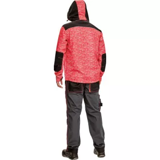 KNOXFIELD potiskana softshell jakna rdeča M