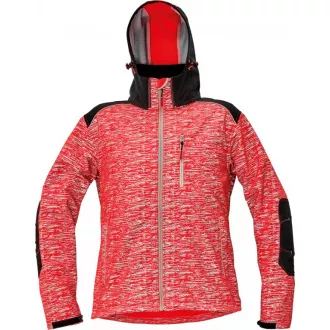 KNOXFIELD potiskana softshell jakna oranžna M