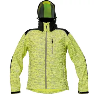 KNOXFIELD potiskana softshell jakna oranžna M