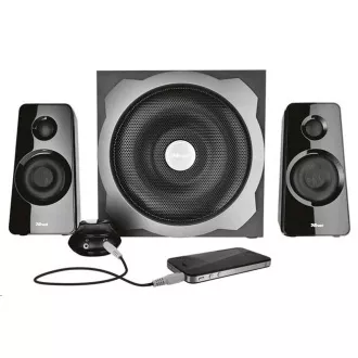 TRUST Speakers 2.1 Tytan Subwoofer zvočniški komplet - črna, črna