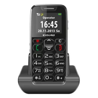 EVOLVEO EasyPhone, mobilni telefon za starejše s stojalom za polnjenje (črn) EVOLVEO EasyPhone, mobilni telefon za starejše s stojalom za polnjenje (črn)