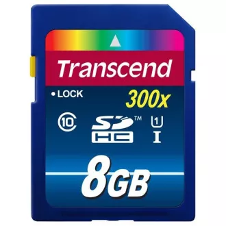 TRANSCEND SDHC kartica 8GB Premium, Class 10 UHS-I, 300X