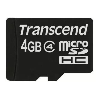 TRANSCEND MicroSDHC kartica 4 GB razreda 4, brez adapterja