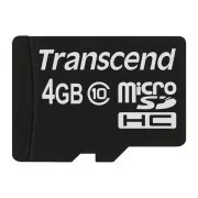 TRANSCEND MicroSDHC kartica 4 GB razreda 10, brez adapterja