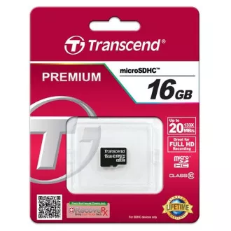 TRANSCEND MicroSDHC kartica 32 GB razreda 10, brez adapterja
