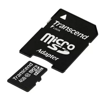 TRANSCEND MicroSDHC kartica 4GB razreda 10   adapter