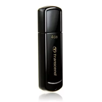 TRANSCEND Flash disk 4 GB JetFlash®350, USB 2.0 (R:13/W:4 MB/s), črn