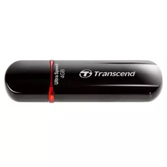 TRANSCEND Flash disk 4 GB JetFlash®600, USB 2.0 (R:20/W:10 MB/s), črna/rdeča