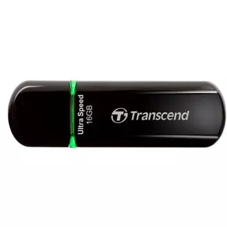 TRANSCEND Flash disk 16 GB JetFlash®600, USB 2.0 (R:32/W:16 MB/s), črna/zelena