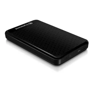 TRANSCEND Zunanji trdi disk USB 3.1 StoreJet 25A3, 1 TB, črn (odporen na udarce, 256-bitni AES)