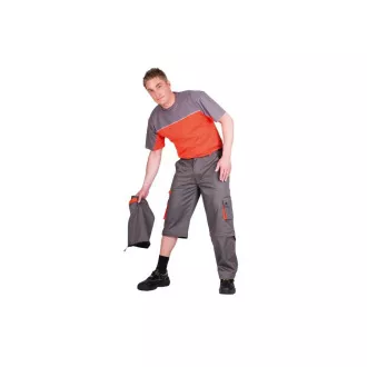 DESMAN hlače 2v1 siva/oranžna 62