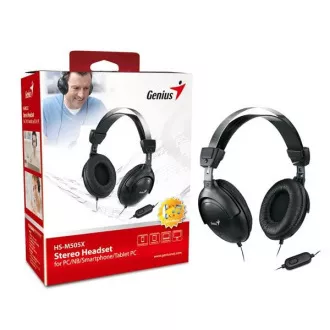 GENIUS slušalke z mikrofonom HS-M505X, enojni priključek