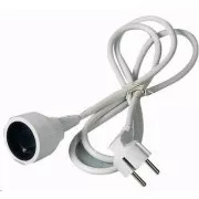 PREMIUMCORD Podaljševalni kabel 230V 10m, 1 vtičnica (M/F) bela