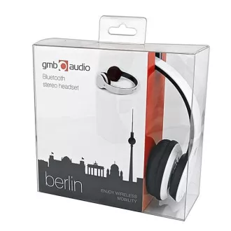 GEMBIRD slušalke z mikrofonom Berlin, Bluetooth, bele