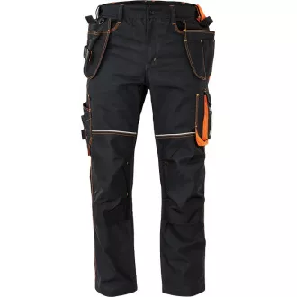 KNOXFIELD 320 hlače antracit/oranžna 54