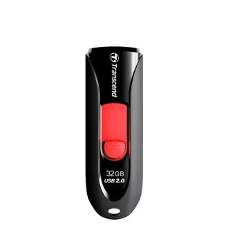 TRANSCEND Flash disk 32 GB JetFlash®590K, USB 2.0 (R:16/W:6 MB/s), črn