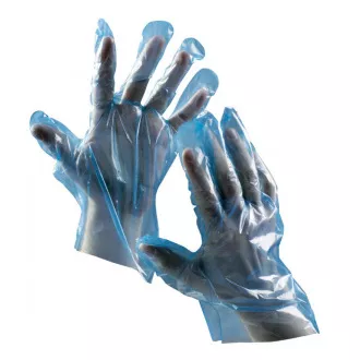 DUCK BLUE JR polietilenske rokavice modre 9