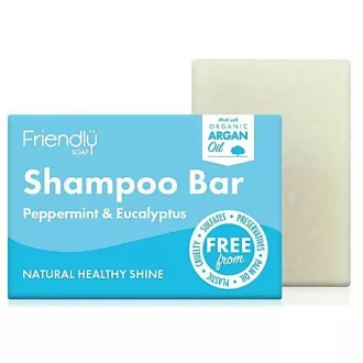 Friendly Soap Naravno milo za lase z meto in evkaliptusom 95 g Friendly Soap Naravno milo za lase z meto in evkaliptusom 95 g