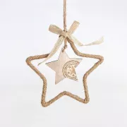 Eurolamp Božična dekoracija viseča zvezda 27 x 15 x 0,5 cm, 1 kos